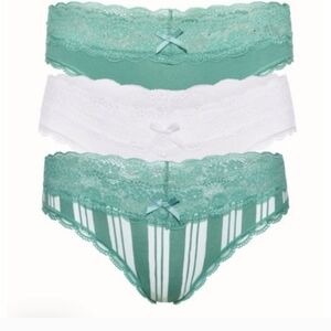 Honeydew Lace Trim Undies 3 Piece Set